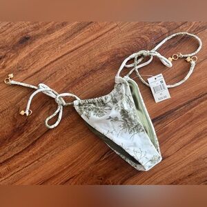 Floral Print Bikini Bottom | XS